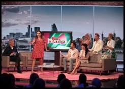 Scarlett co-hosts her own chat show, 'That Morning', with guests Steps